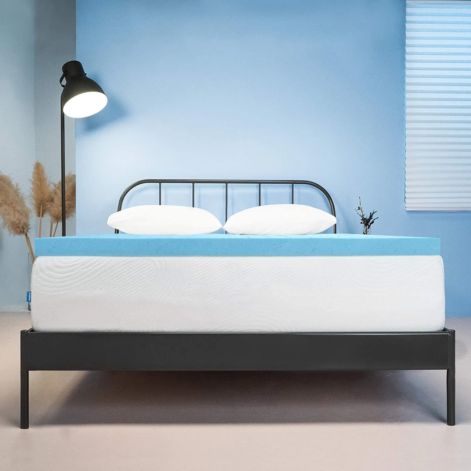 
4 Inch Customized Full Queen King Firm Rolling Compress Memory Foam Bed Uncovered Mattress Topper High Density 