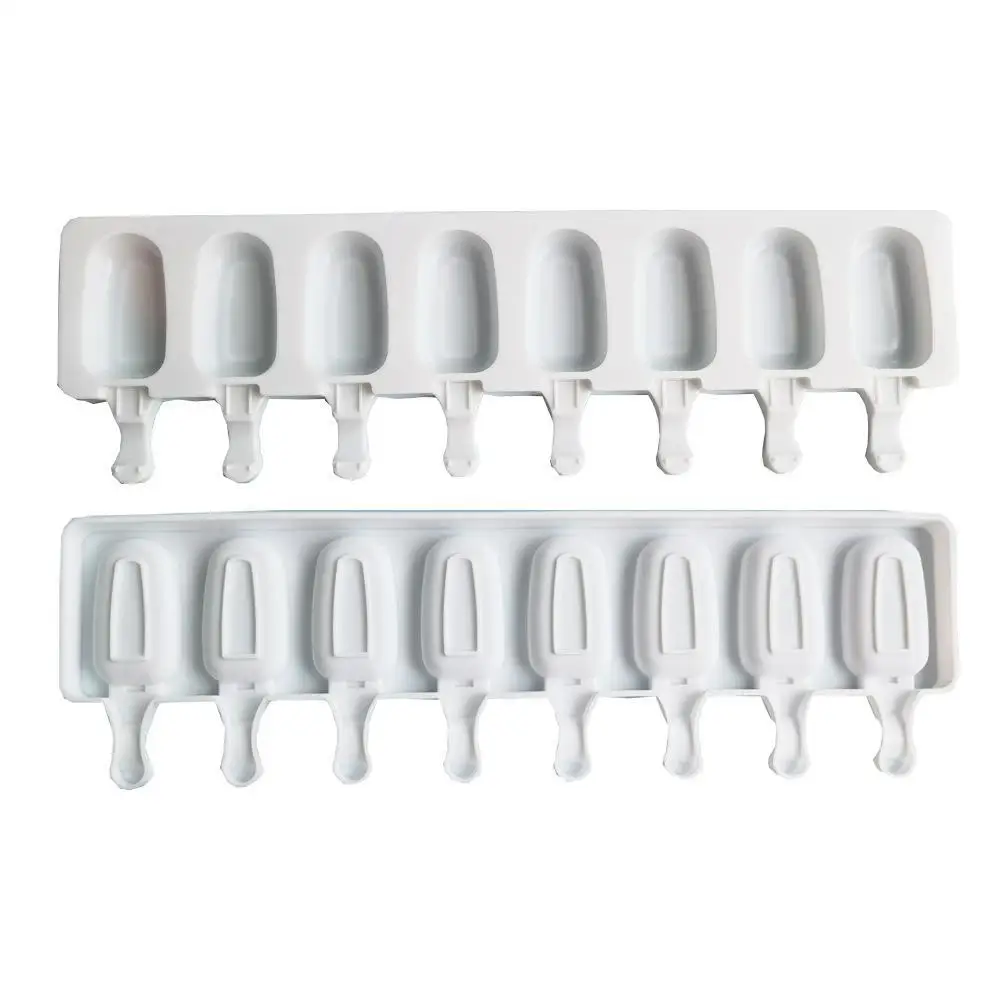 Mini Popsicle mold 8 Cavity Silicone Ice Cream Mould Ice Cube Tray Popsicle Barrel Diy Mold Dessert Ice Cream Mold Sticks