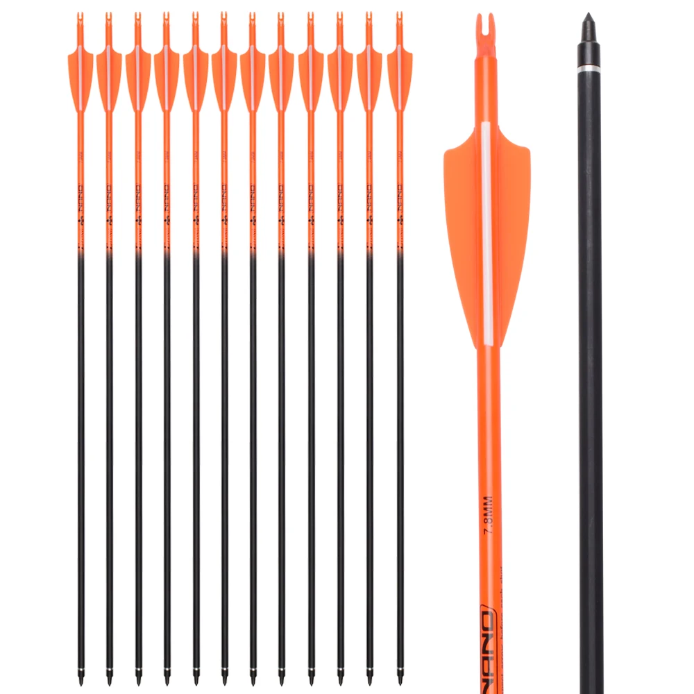 Elong Archery 7.8mm Rollfiberglass Arrows Bi-color High Quality Arrows For Outdoor Shooting Hunting