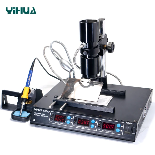 YIHUA 1000A infrared preheating smd rework soldering station