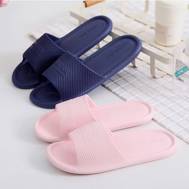 Japanese Women Mens Bathroom Shower Sandals Non-slip Equick Universal House Indoor Eva Open Toe Soft Bottom Couple Slippers