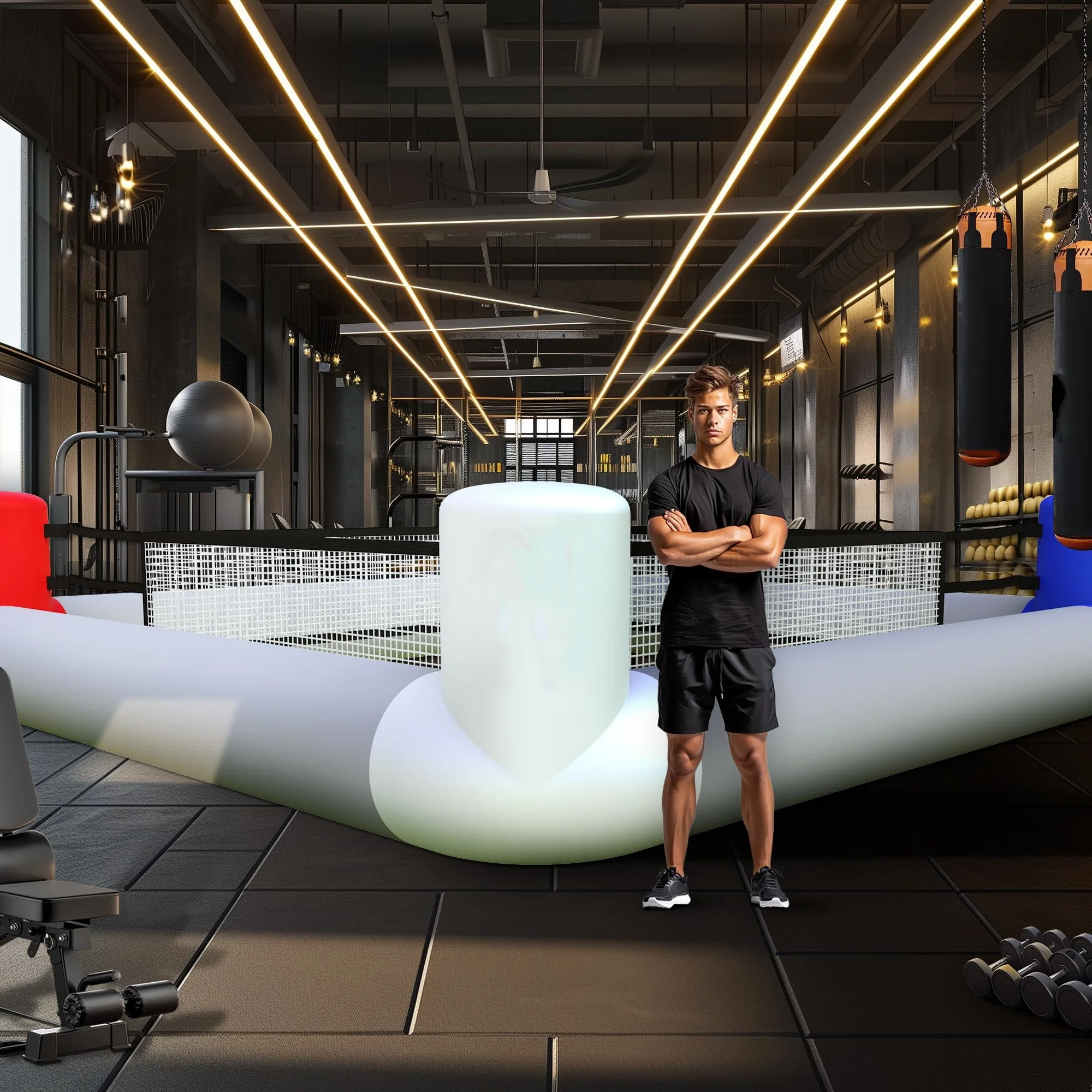 Outdoor Portable Custom Logo Boxing Rings Adult Inflatable Boxing Arena For Sale