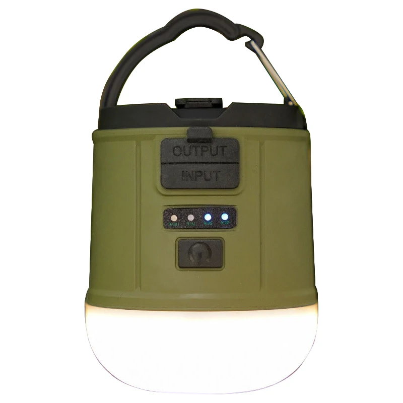 Hand Power Generation Camping Lamp Hook Portable with 9 Light Modes and 2400mah Battery Capacity