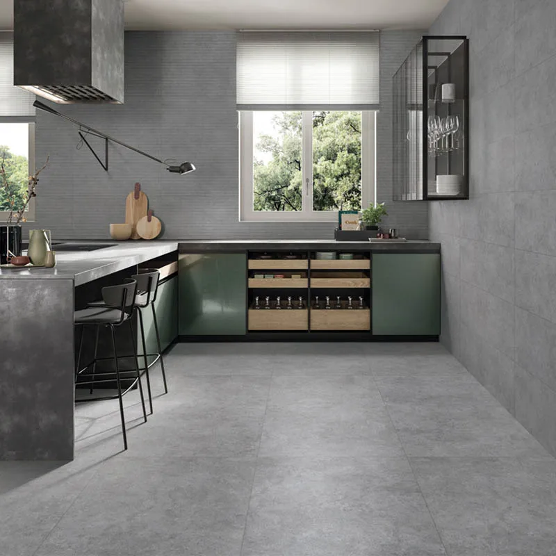foshan gray Interior 3d mould surface porcelain kitchen bathroom floor tile and wall tiles
