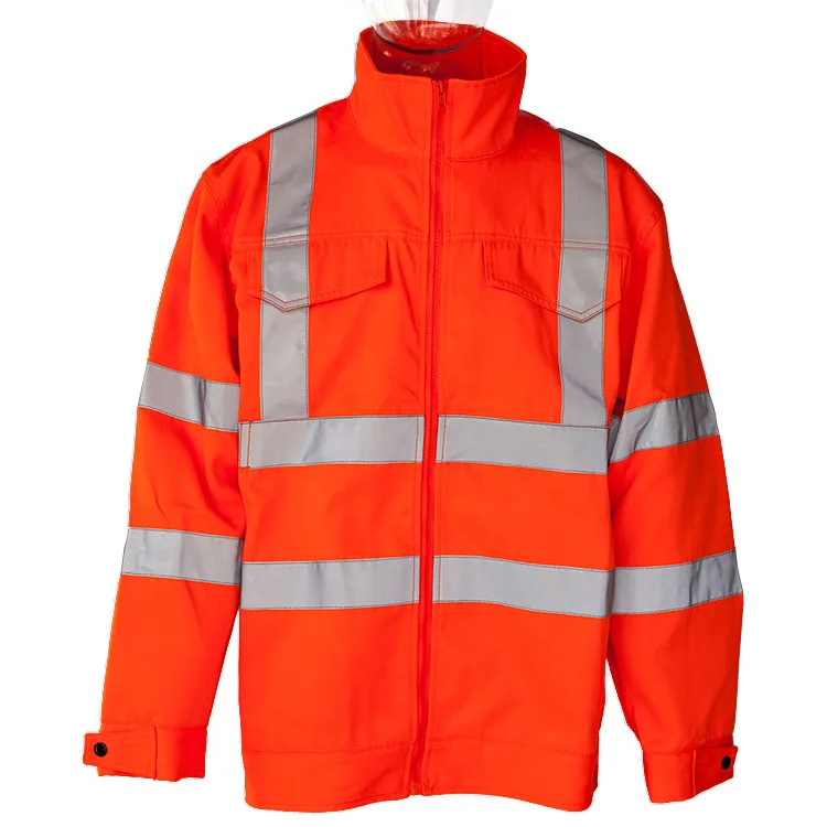 Polyester Road Construction Hi vis Reflective Safety Clothing with Customizable Logo Industrial Safety Apparel