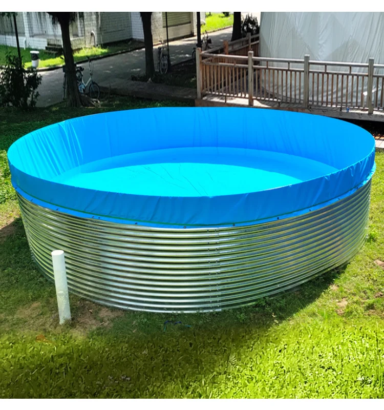 High quality customized Round fish farm pond liner pvc aquaculture tank liner tarpaulin