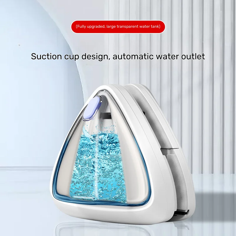 3-8mm glass Automatic water glass cleaning wiper faced double window cleaner magnetic glass cleaner