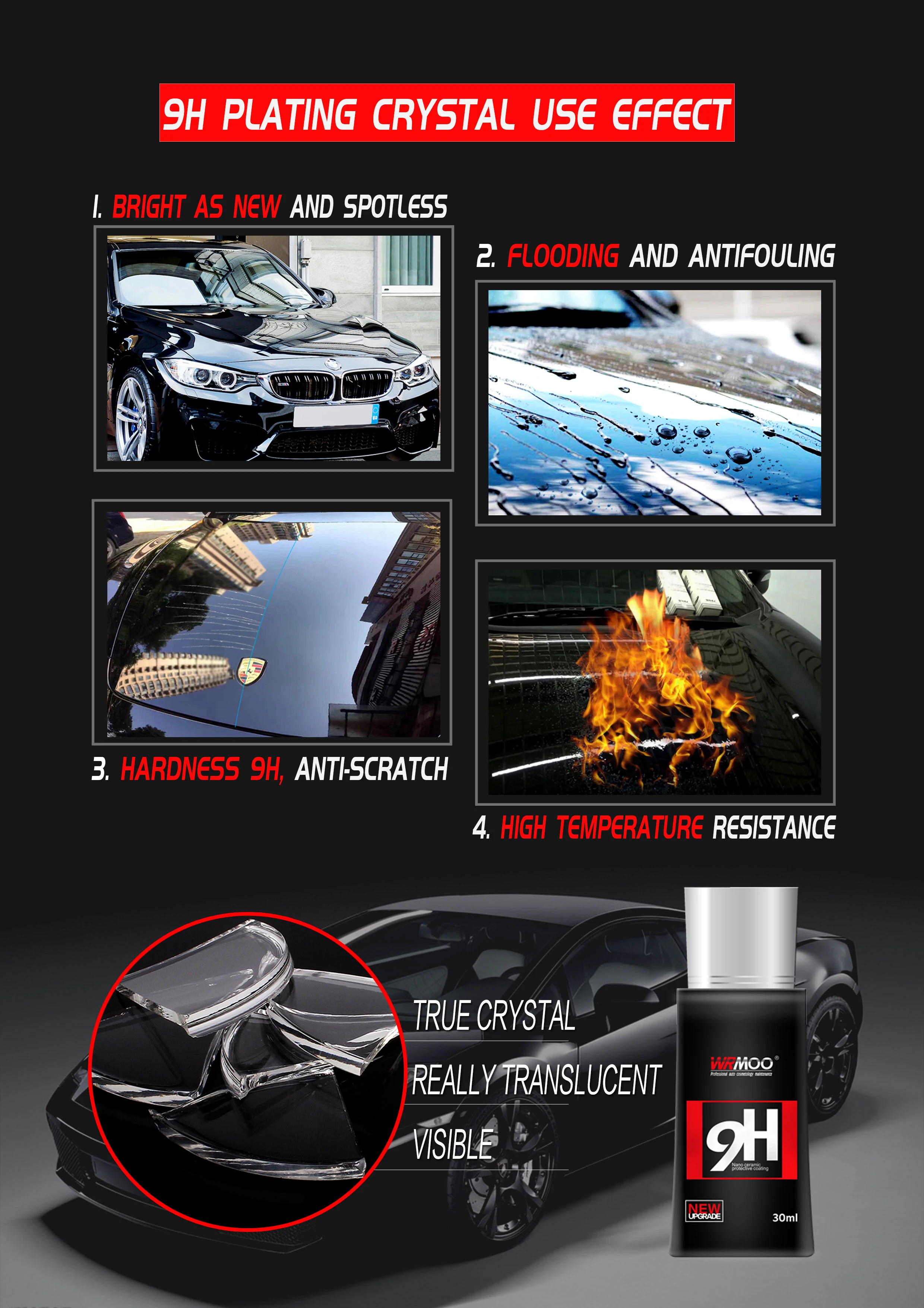 9h nano ceramic coating  car liquid protective  Car Liquid Ceramic Coat car Paint Care Super Hydrophobic Glass Coating
