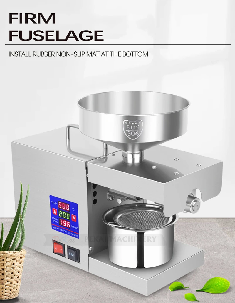 Automatic Oil Press Machine Oil Extractor Cold & Hot Pressing Machine For Peanut Coconut Olive Seed