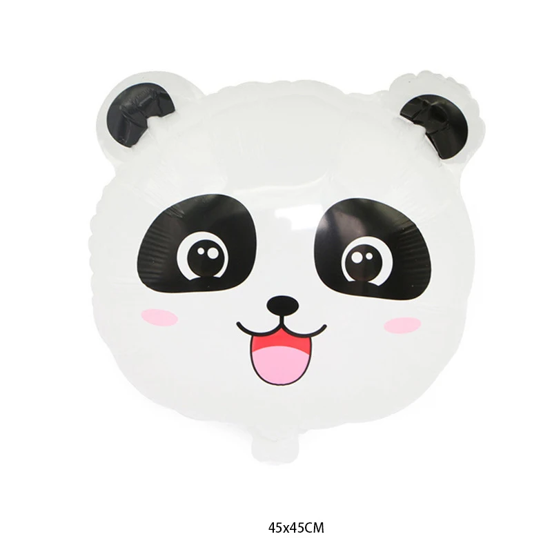 Cartoon animal head series balloon cute version animal head giraffe monkey tiger lion panda elephant cow bear shape balloon