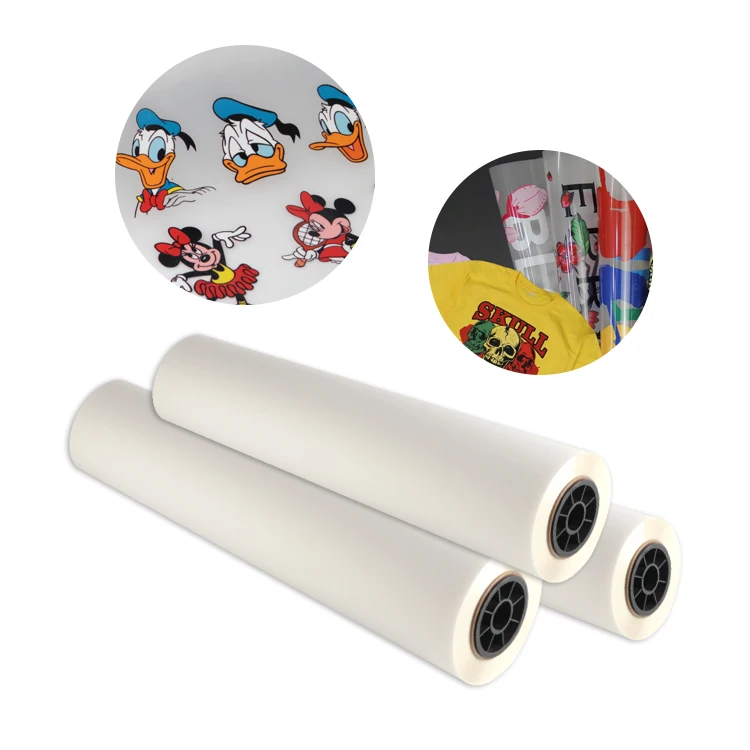 Goosam 60x100 60cm*100 30cm x 100m 33cmx100m Size DTF Paper Roll Heat Transfer Hot Tear DTF PET Film For 60x100m DTF Printer