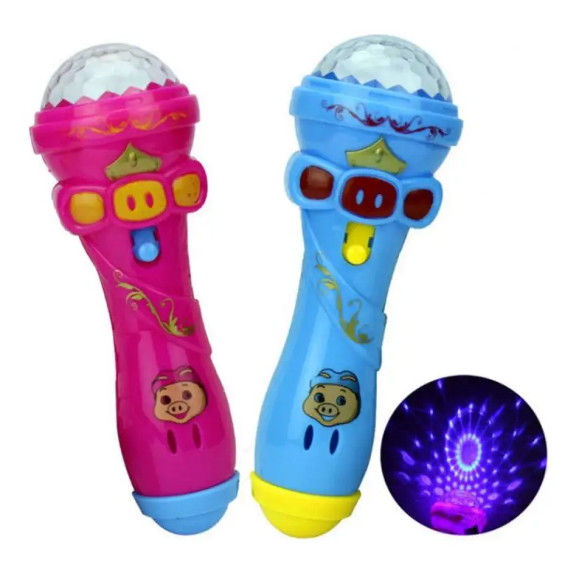 Light-up Toys Lighting Wireless Microphone Model Gift Karaoke Light Toys For Kids Gifts