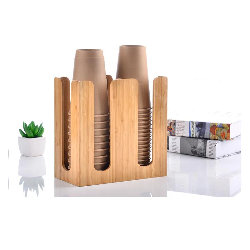 100%Natural Bamboo Cup Holder Premium Coffee Cup Holder