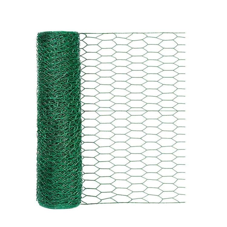 50m Length Tela De Arame Para Galinheiro 1mm 1.2mm Pvc Iron Chicken Coop Iron Wire Fence Roll