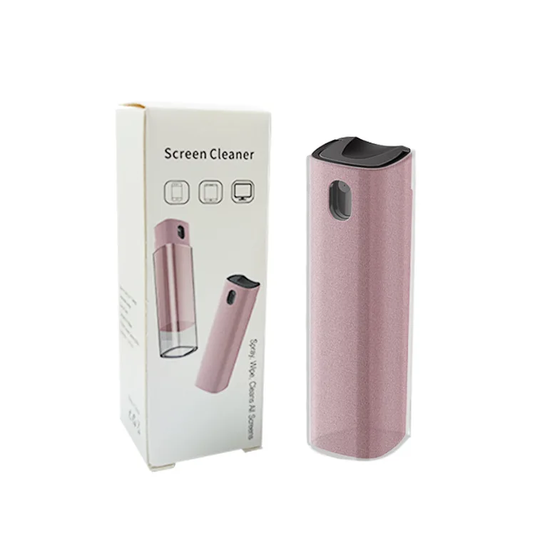 portable newest 2 in 1 phone screen cleaner spray 2 in 1 cleaning phone touch screen mist screen cleaner