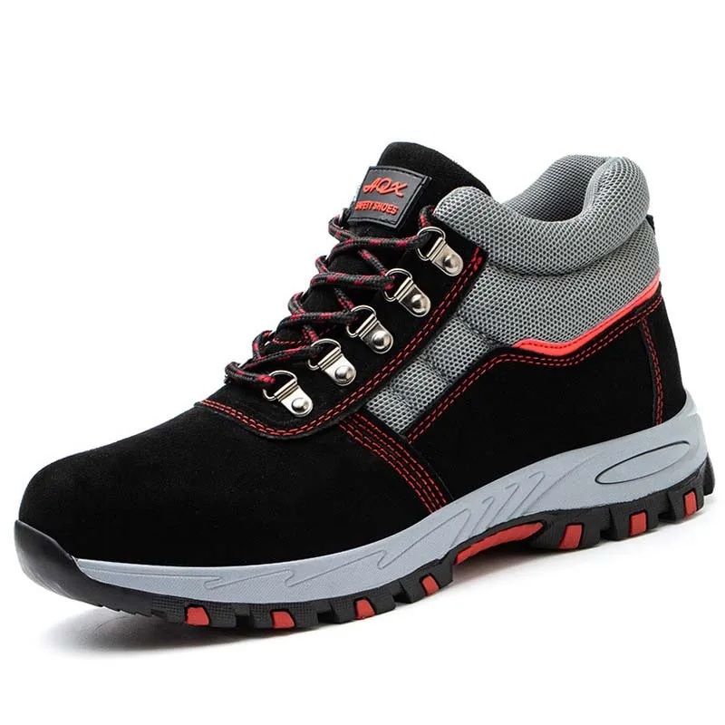 Hot Selling Welding Anti-slip Working Construction Boots Safety Shoes , blue safety boot with steel toe