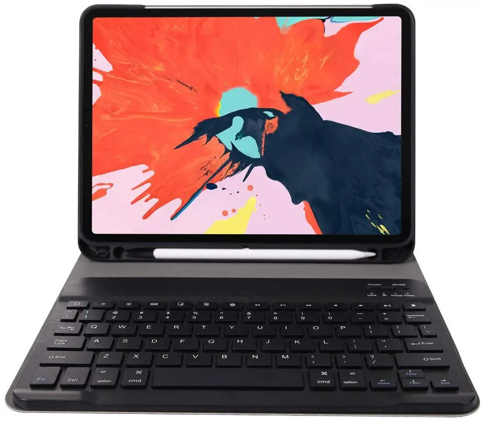  Чехол с клавиатурой для iPad Pro 11 2021 держателем карандашей кожаный чехол планшета беспроводной