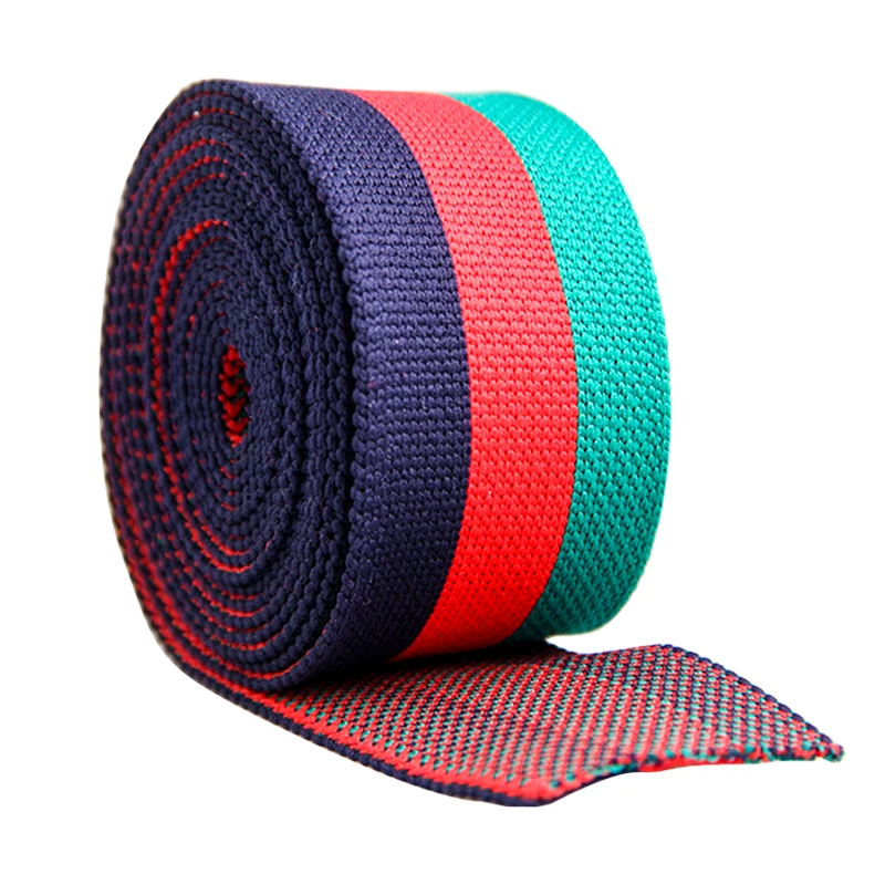 Gacent High Quality Polyester Nylon PP Horizontal Elastic Webbing for Shoulder Strap & Sportswear Cuffs Garment