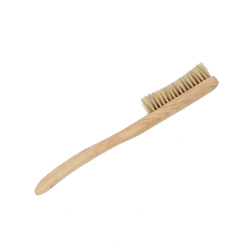 Manufacturers Custom Long Handled Solid Wood Pig Bristle Shoe Polish Brush  Clean Soft Brush