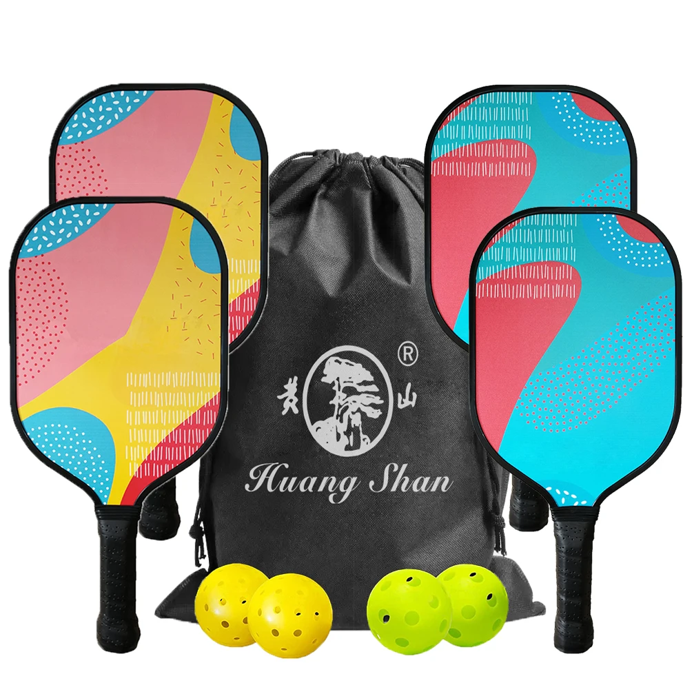 pickleball racket set of carbon fiiber pickleball paddles graphite honeycomb