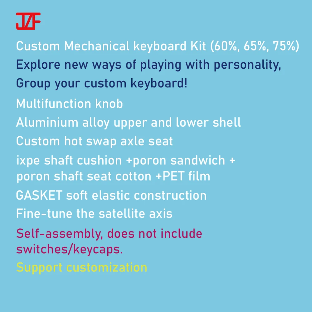 Three mode Mechanical keyboard Ergonomics Bluetooth VIA custom kit programmed CNC pcb diy mechanical keyboard