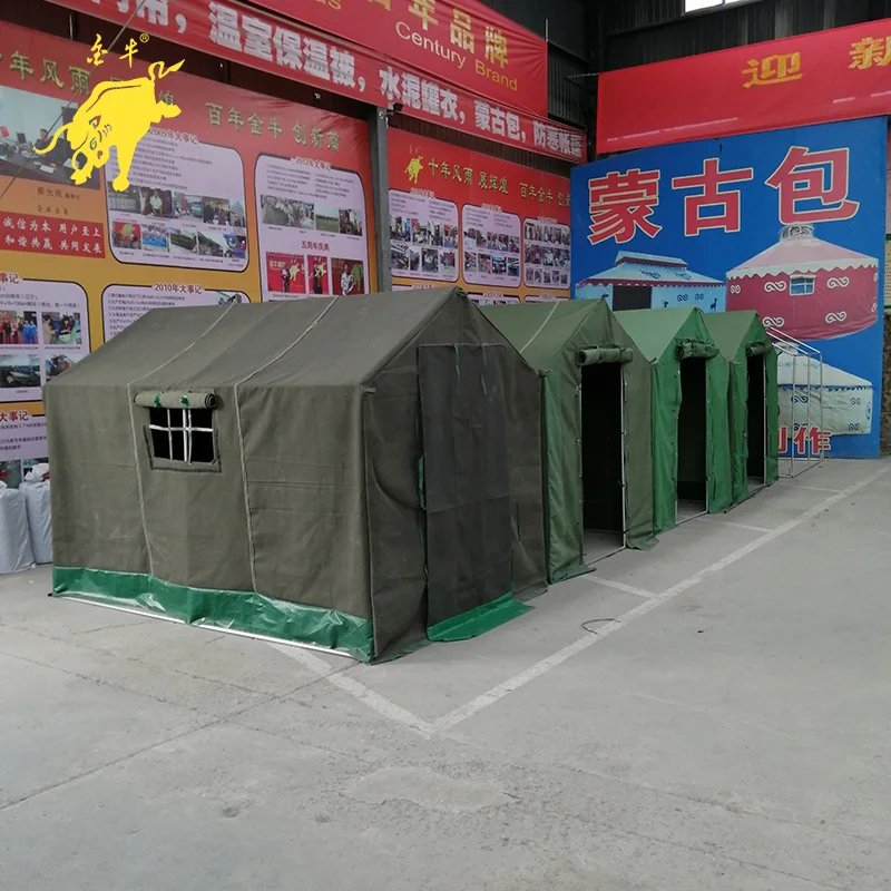 Olive green waterproof canvas made Rain-proof waterproof windproof cold proof heavy duty canvas tent olive green color canvas ou