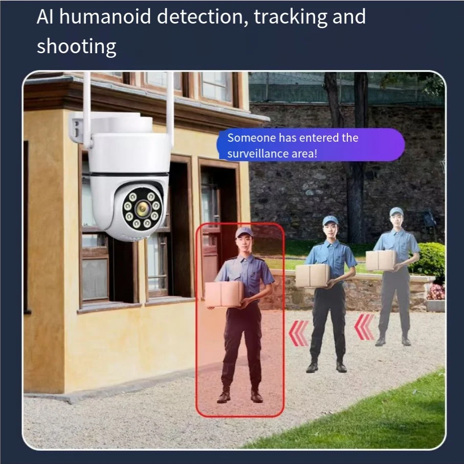 5MP CCTV KIT with screen ,2 Gun type and 2 Cloud billiard machine  WIFI wireless security camera