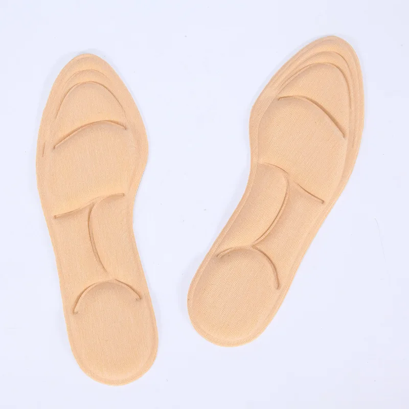 Manufacturer massage insoles foot high elastic soft breathable comfort high heels 5D sponge insoles