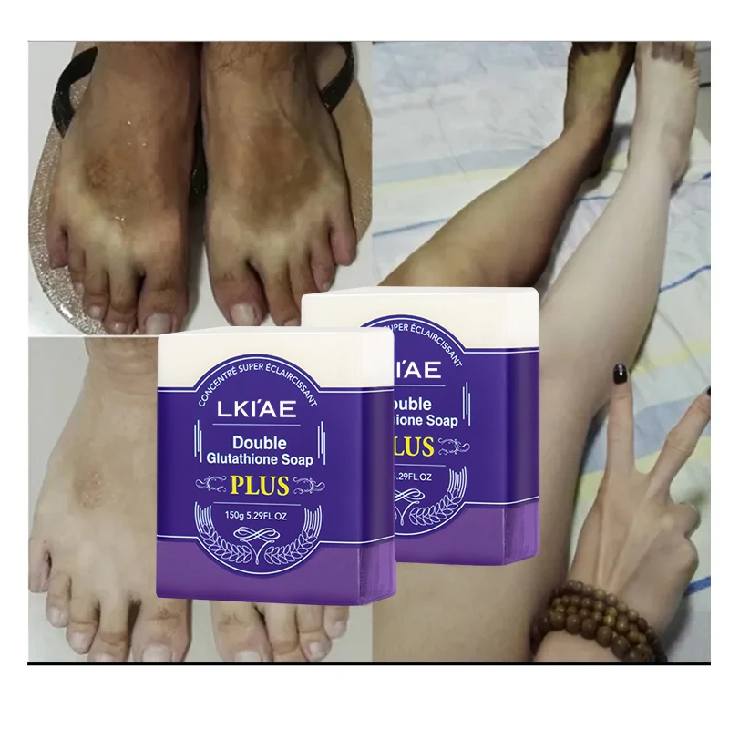 Private Label Natural Organic Olive Oil Gluta Exfoliating Beauty Vegan Skin Care Bleaching Natural Lavender Handmade Soap Bar