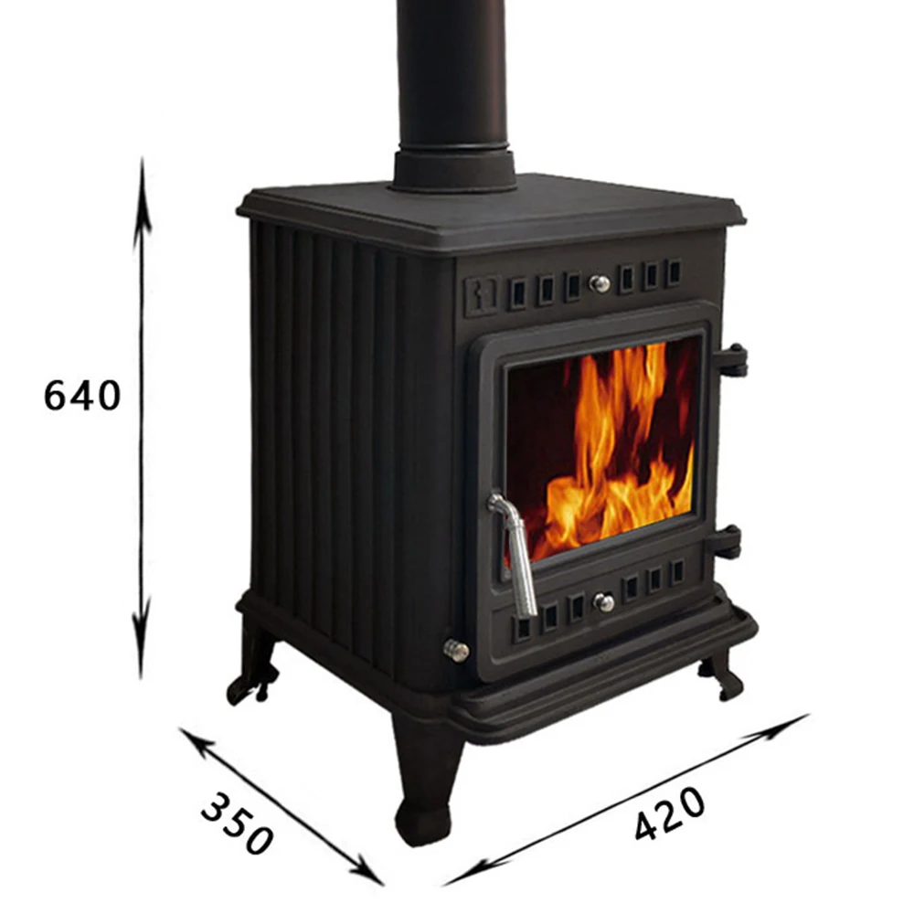 Europe modern designing Indoor wood burning stove for home heating wood fire place