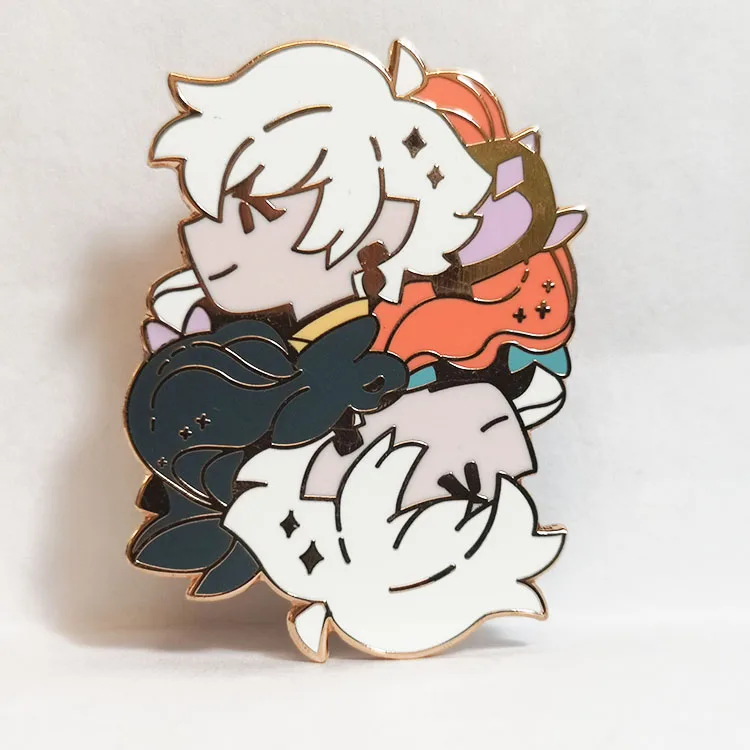 High Quality Custom Metal  Fashion Hard Enamel Badge Decorative Lapel Pins Souvenir Gift