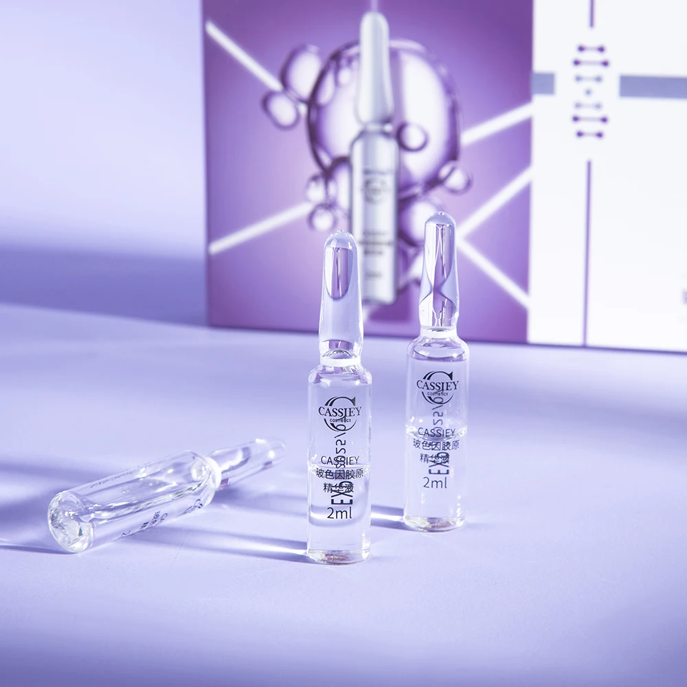 Factory Supply 7pcs Face Ampoule Essence Hyaluronic Acid Serum Moisturizing Skin Care Hydrating Anti Aging Liquid Essence