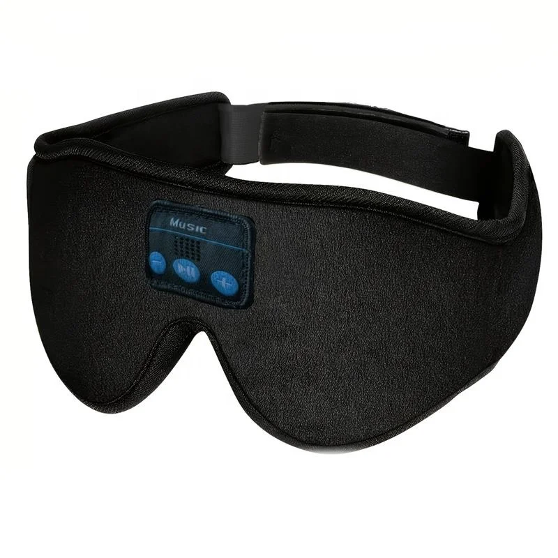 Bluetooth Wireless 3D Eye Mask Sleeping Headphones for Side Sleepers With Adjustable Ultra Thin Stereo Speakers Microphone