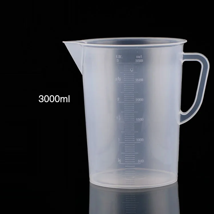 1L 2L 3L Lab Graduated Plastic Measuring Cup For Medicine
