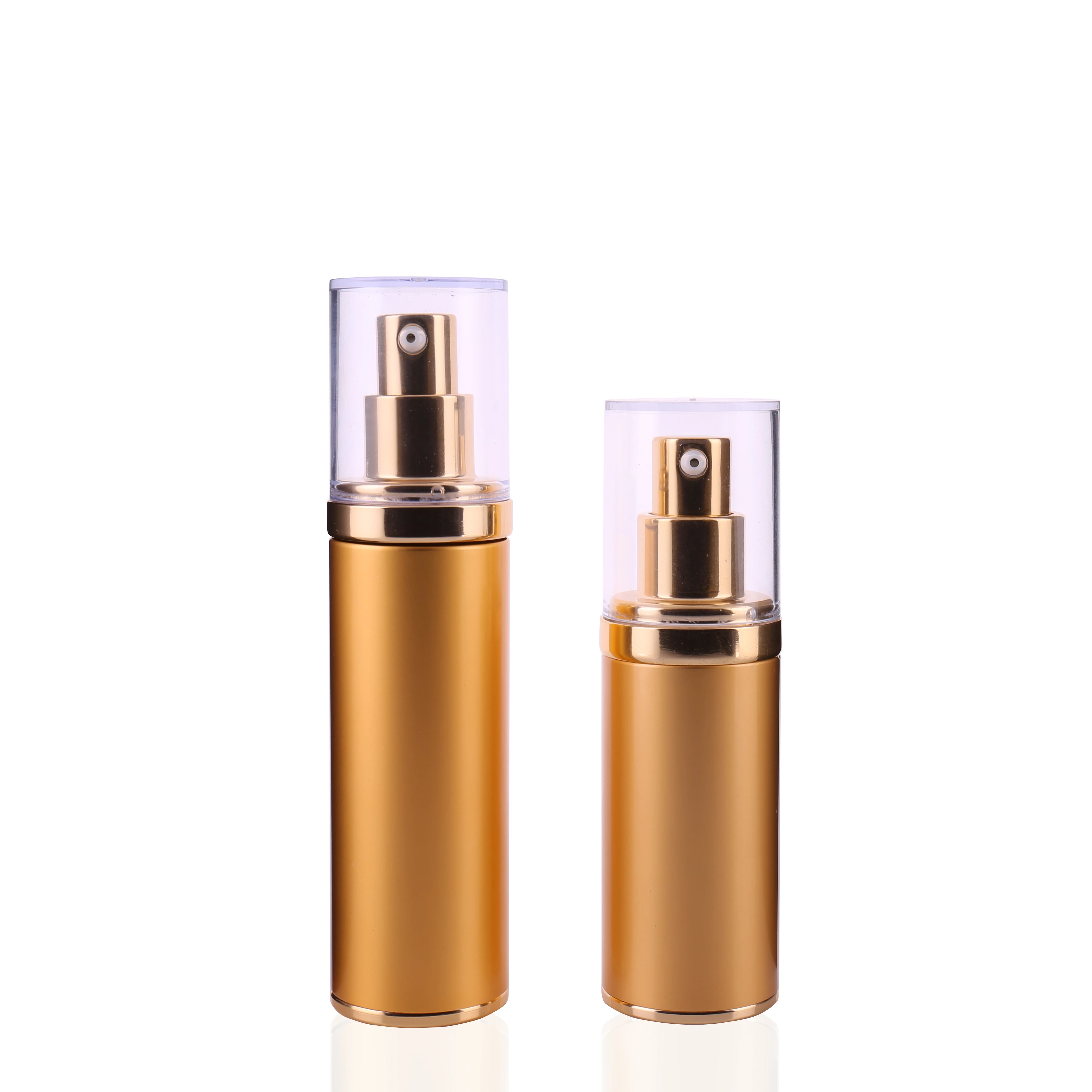Wholesale Pump Spray Airless Bottle Cosmetic 15ml 30ml 45ml 50ml aluminum Vacuum lotion Bottle