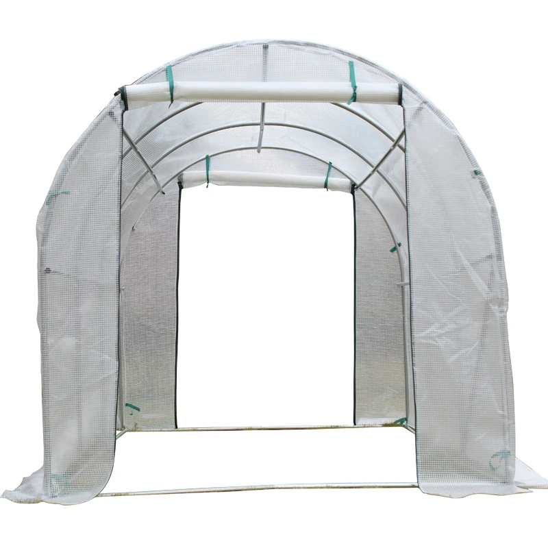 One Door Greenhouse Garden with Windows PC Plastic Mini Sunlight Greenhouse for Flower Single-span Multi-span Greenhouse