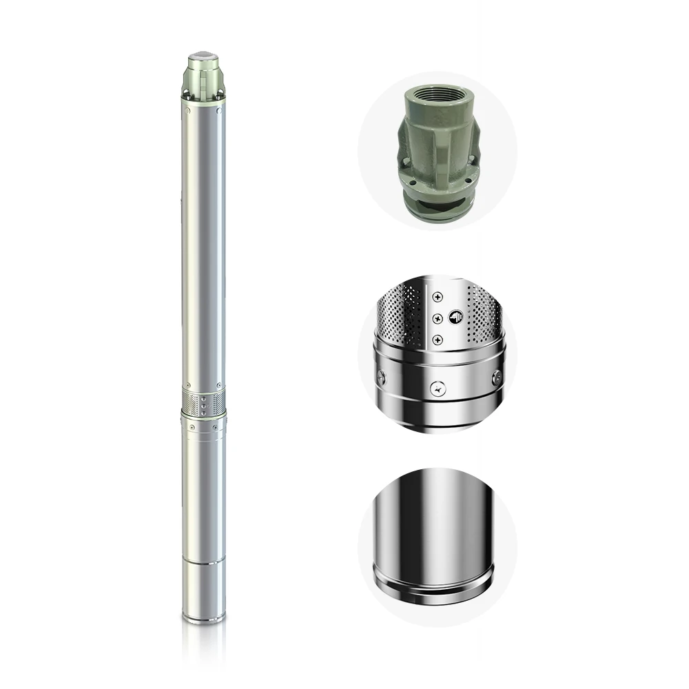 Wholesale rheken 4inch hot and cold water stainless steel deep well submersible pump for deep with control