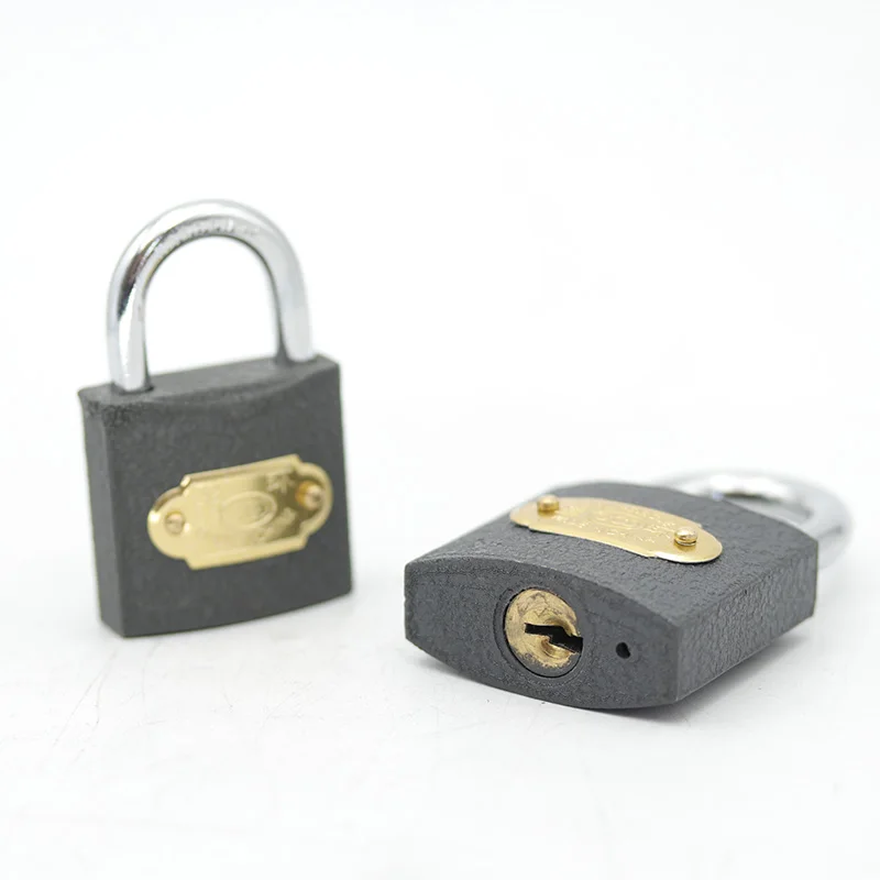 Factory Quick Delivery Chrome Plated Half-shackle Armored Iron Padlock