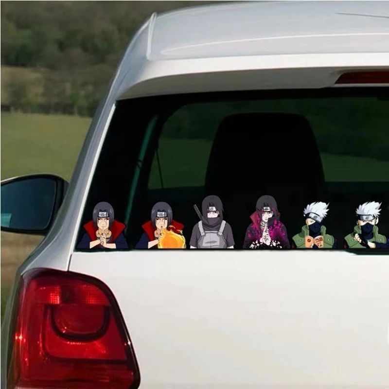Classic Japan Anime Demon Slayer Dragonball Narutos One Piece 3D Motion Raster Stickers Car Lenticular Decorative Art Sticker