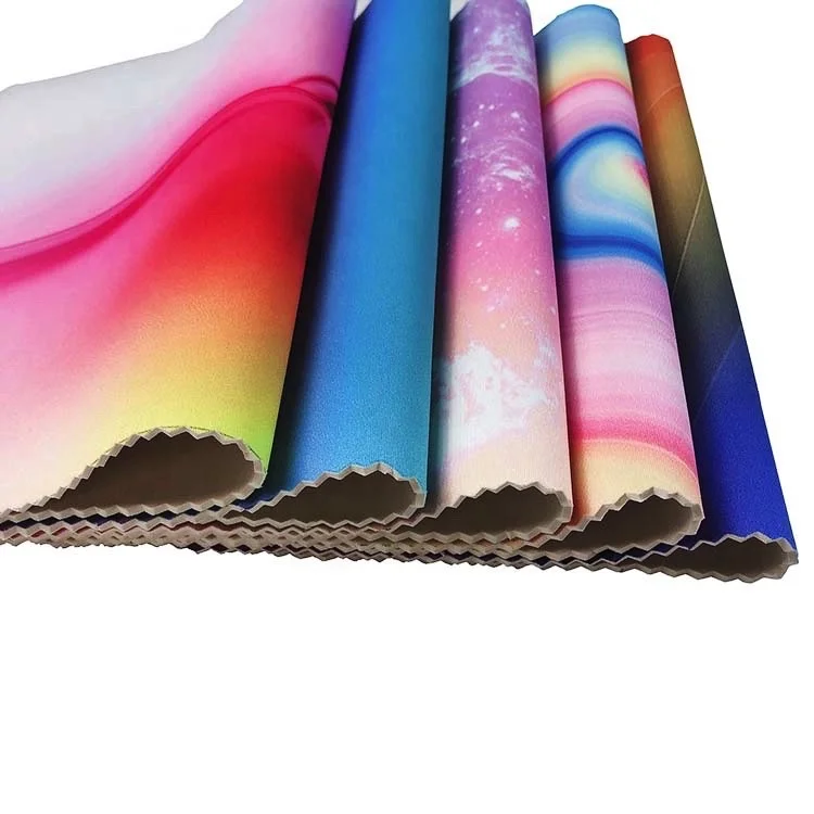 Recycled Odorless 2mm Smooth Cute Printed Neoprene Polyester Fabric Roll