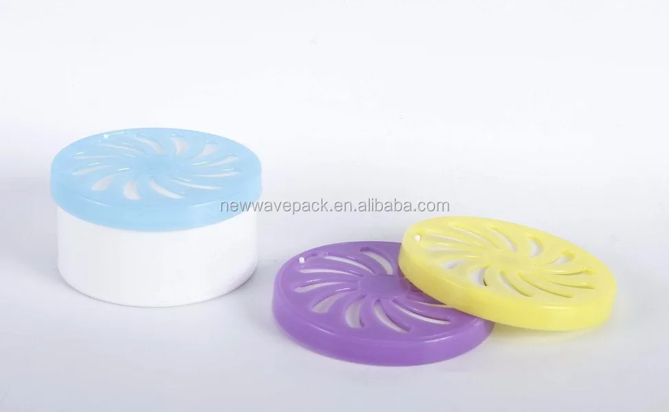 Round plastic emtpy air freshener diffuser jar with lid for 50g 70g 100g PP jar