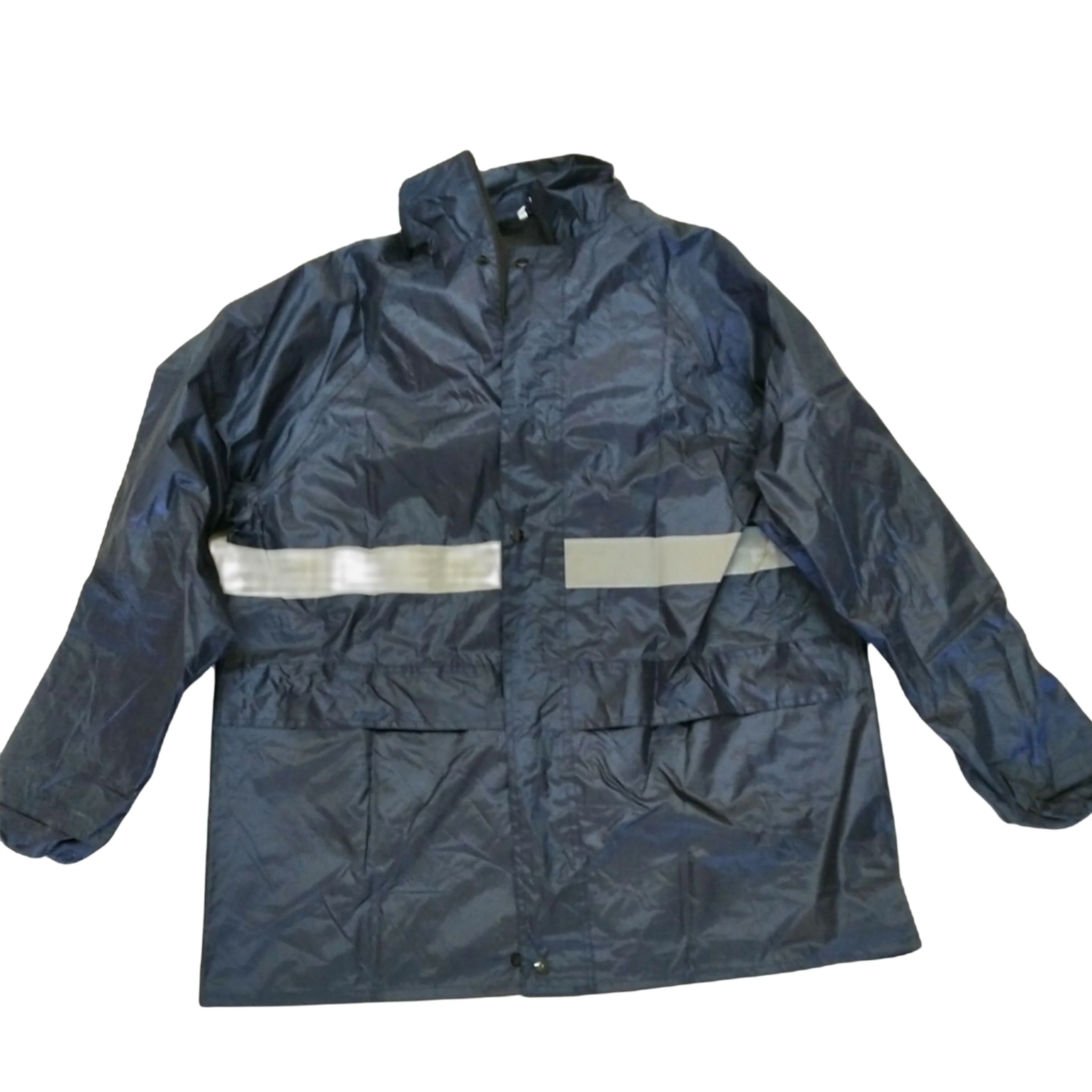 High Quality Double Layer 210T Polyester Taffeta /Pvc With 5Cm Reflective Tape 2Pcs Pants & Jacket Rain Uniform