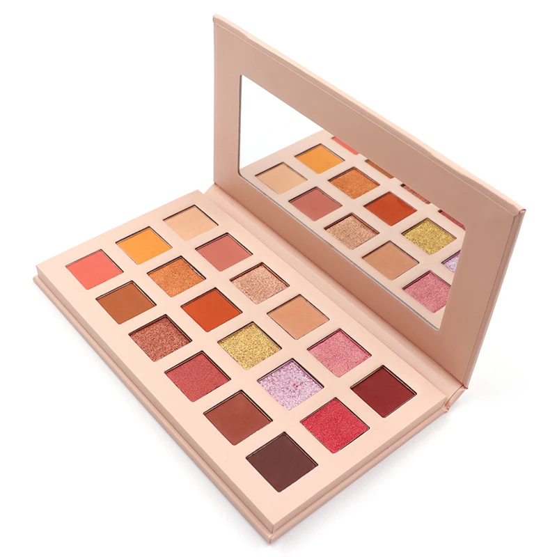 18 colors beauty makeup eyeshadow base high pigment glitter matte private label eyeshadow palette