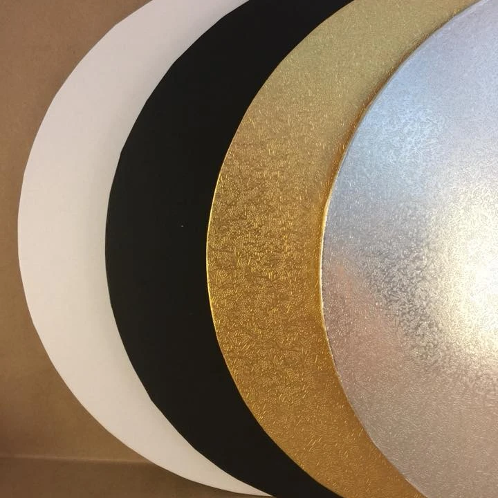 Wholesale Custom MDF Round Cake boards Birthday Wedding Cake Board