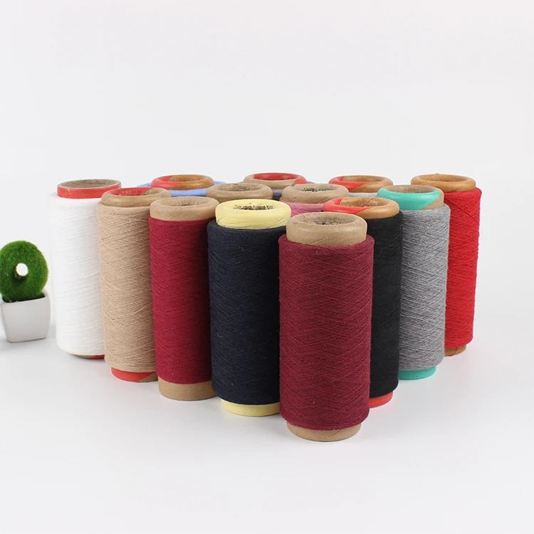 Open End Blended Yarn Weaving PC Yarn Ne20 Yarn For Knitting and Weaving