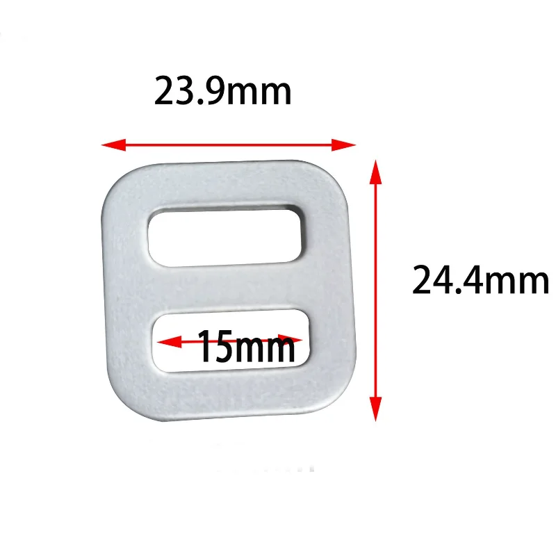 Aluminum Tri-glide buckle 25mm ring adjustable buckle for luggage leather accessories