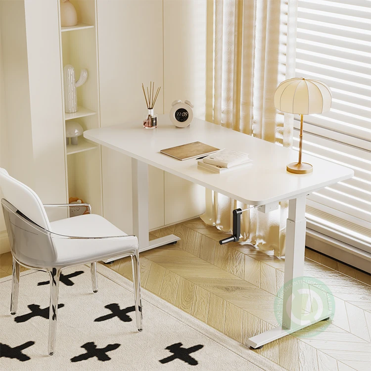 Ergonomic Metal Study Living Room Assemble Working Stations Wood Table Sit To Stand Computer Adjustable Height Office Desks