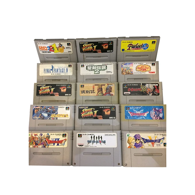 Super nintendo storage old family computer retro game cartridges