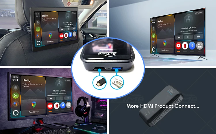 Беспроводной адаптер Joyeauto MMB Android 11 CarPlay ai box для HDMI выхода carplay