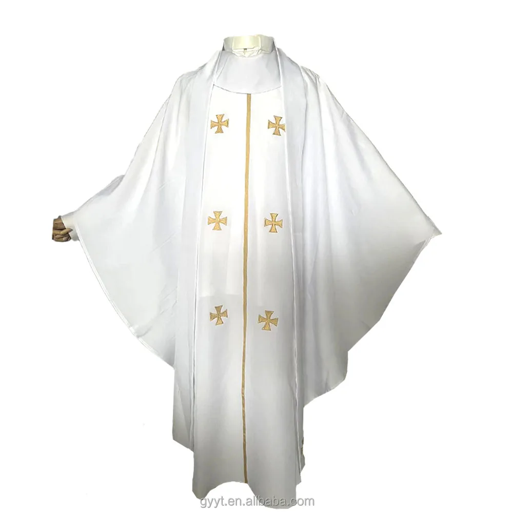 Церковный священник Chasuble облачение один размер подходит для всех цветов в наличии духовенство Халат